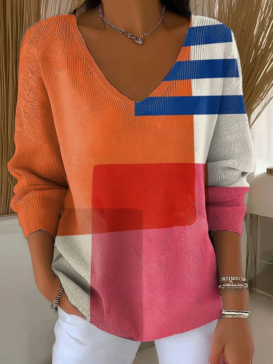 Annie | Flerfarget Trendy Genser
