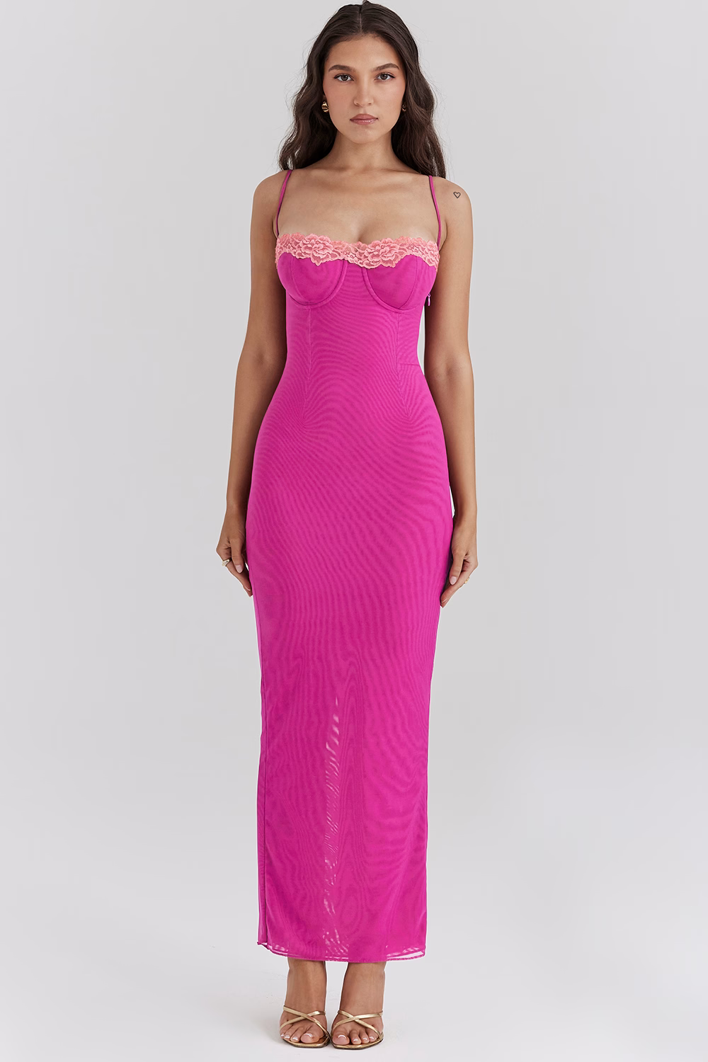 Fay - Blonde Splitt Maxi Kjole