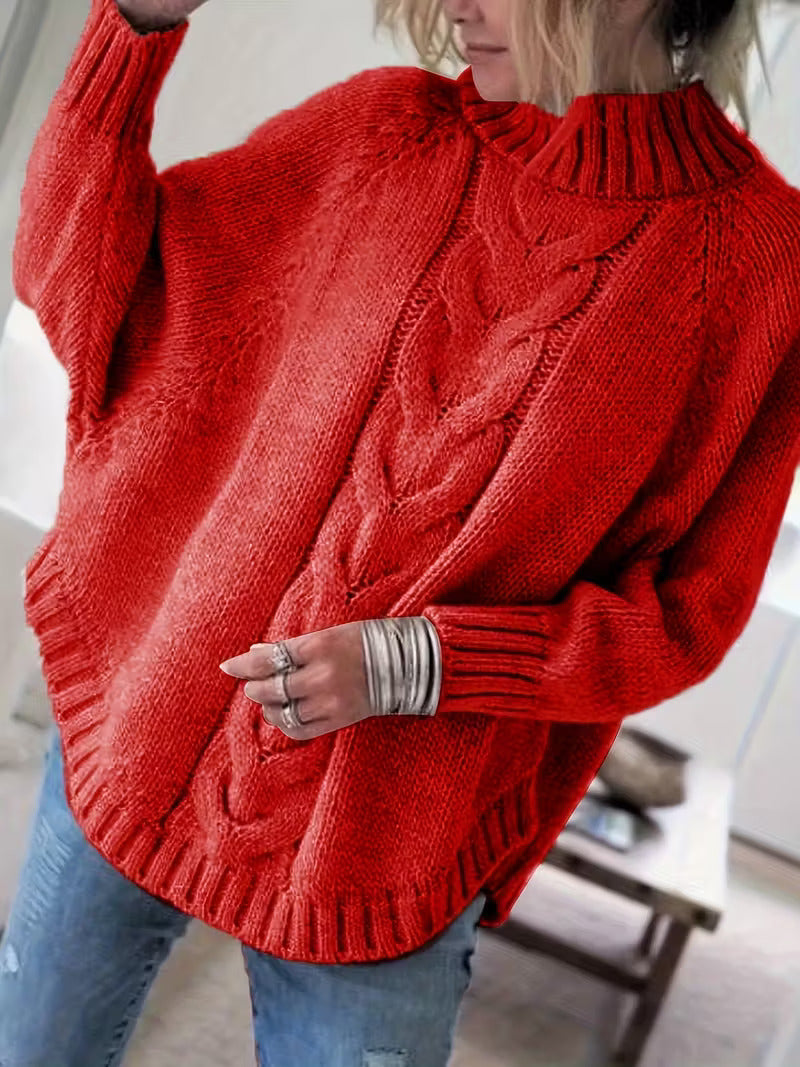 Ingeborg | Kabelstrikket Oversized Genser