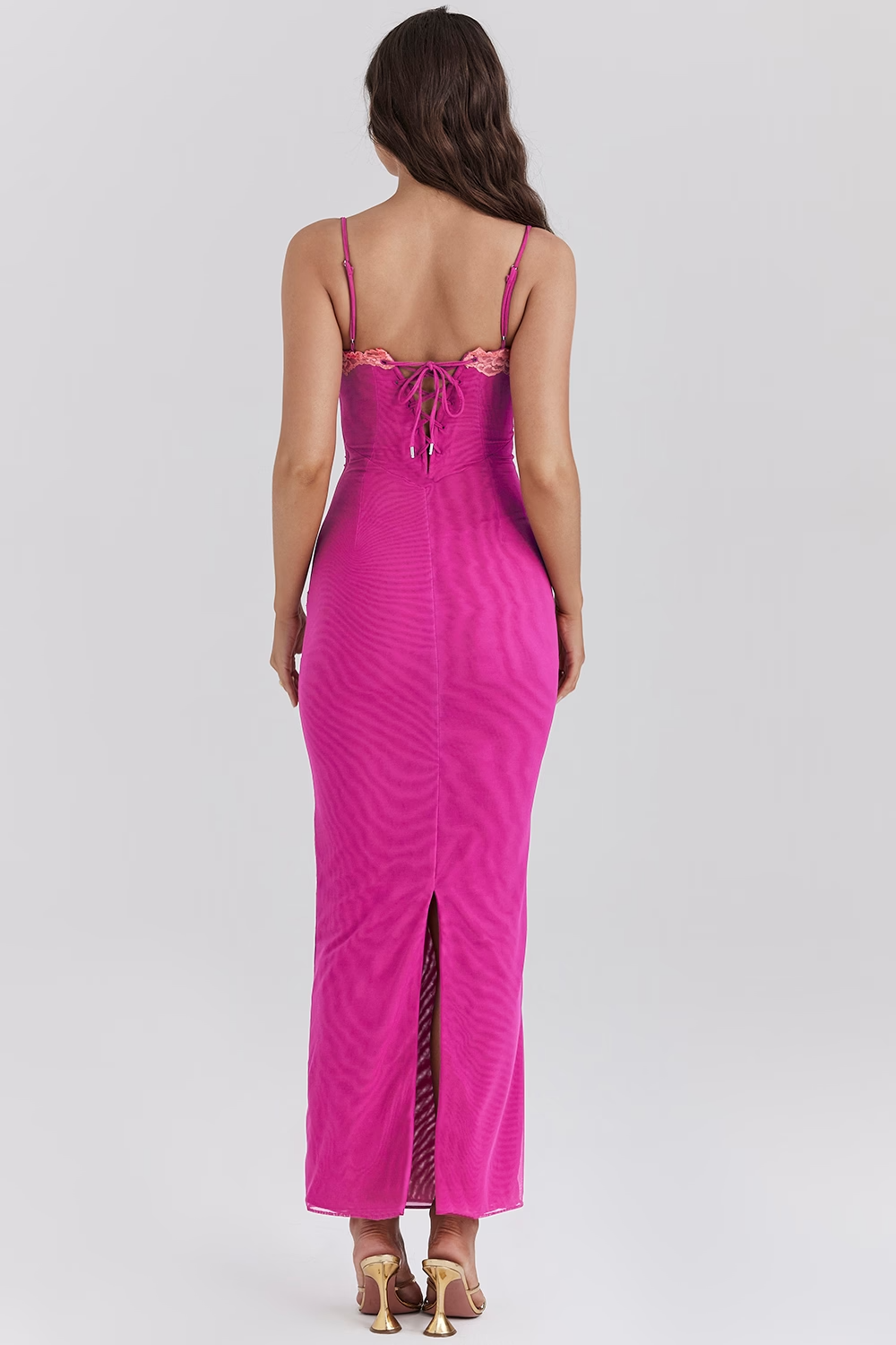 Fay - Blonde Splitt Maxi Kjole