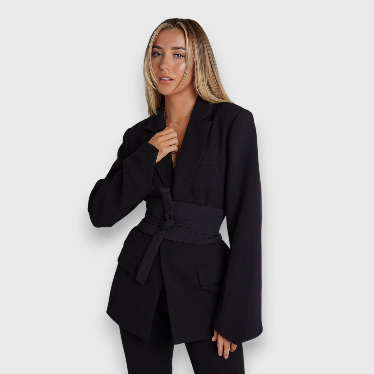 Kristine | Elegant Jakke med Belte