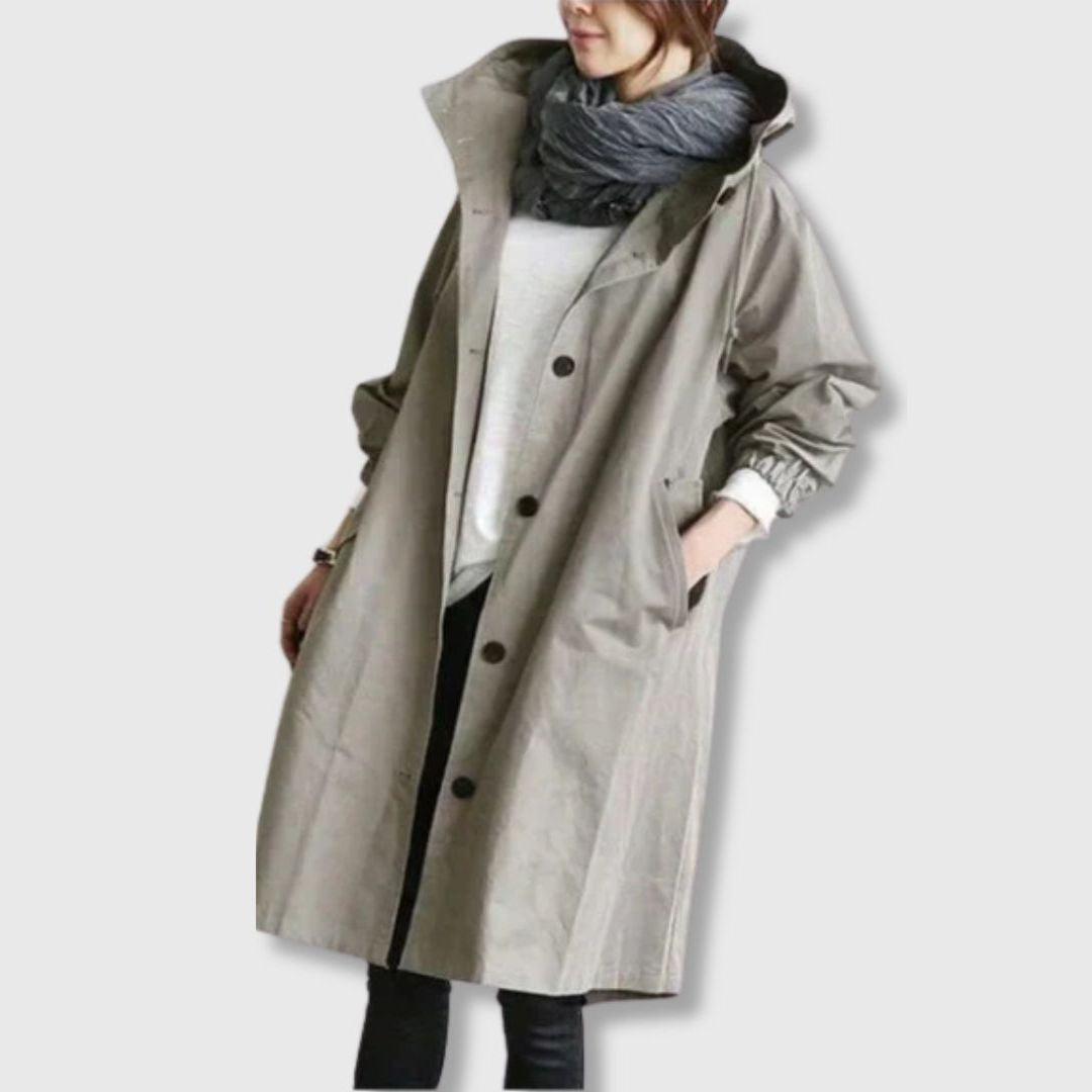Alfhild | Klassisk Trenchcoat med Moderne Eleganse