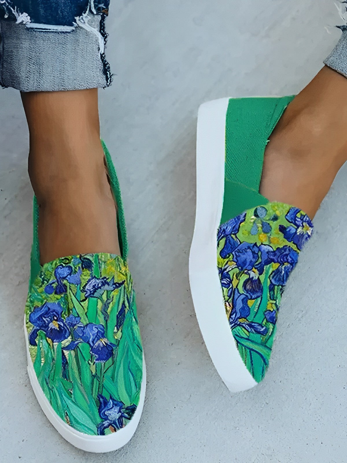Jorill | Van Gogh Iriser Print Canvas Sko