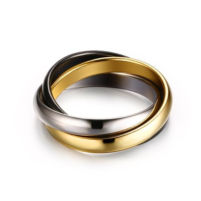 Everlynn – Tre-Farget Loop Ring