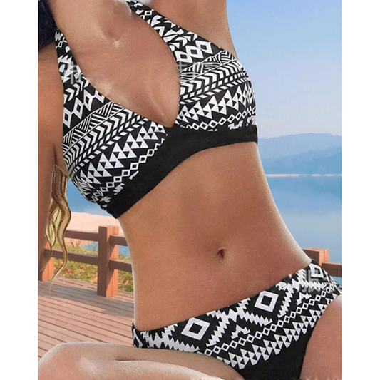 Bolette - Mønstret bikinisett med støtte