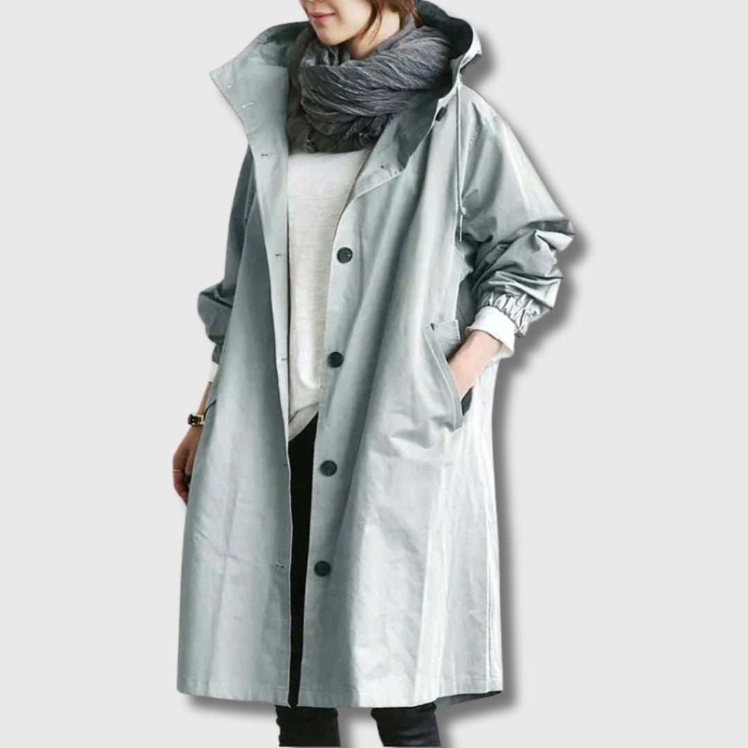Alfhild | Klassisk Trenchcoat med Moderne Eleganse