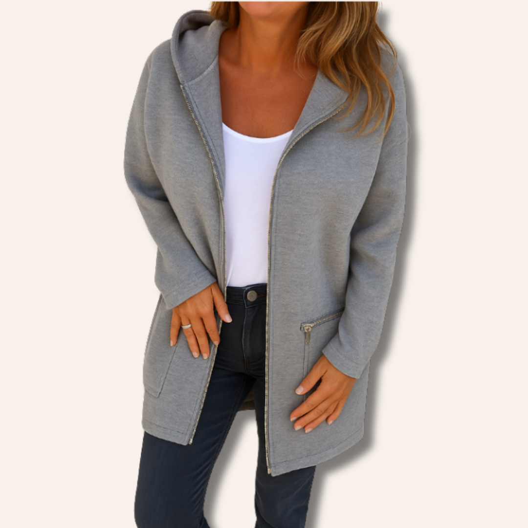 Hegfrida | Jakke med Glidelås og Hood