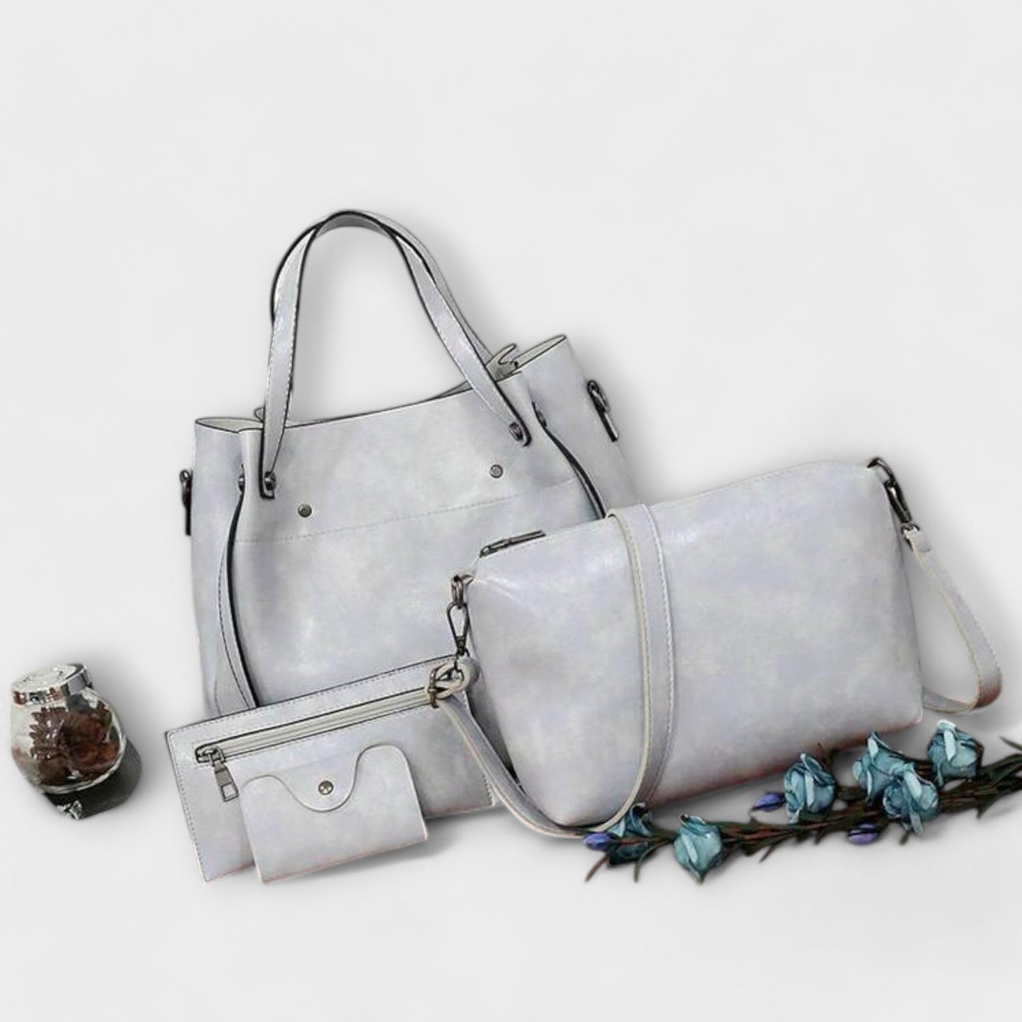 Olivia | 4-delt Vintage Veske Sett