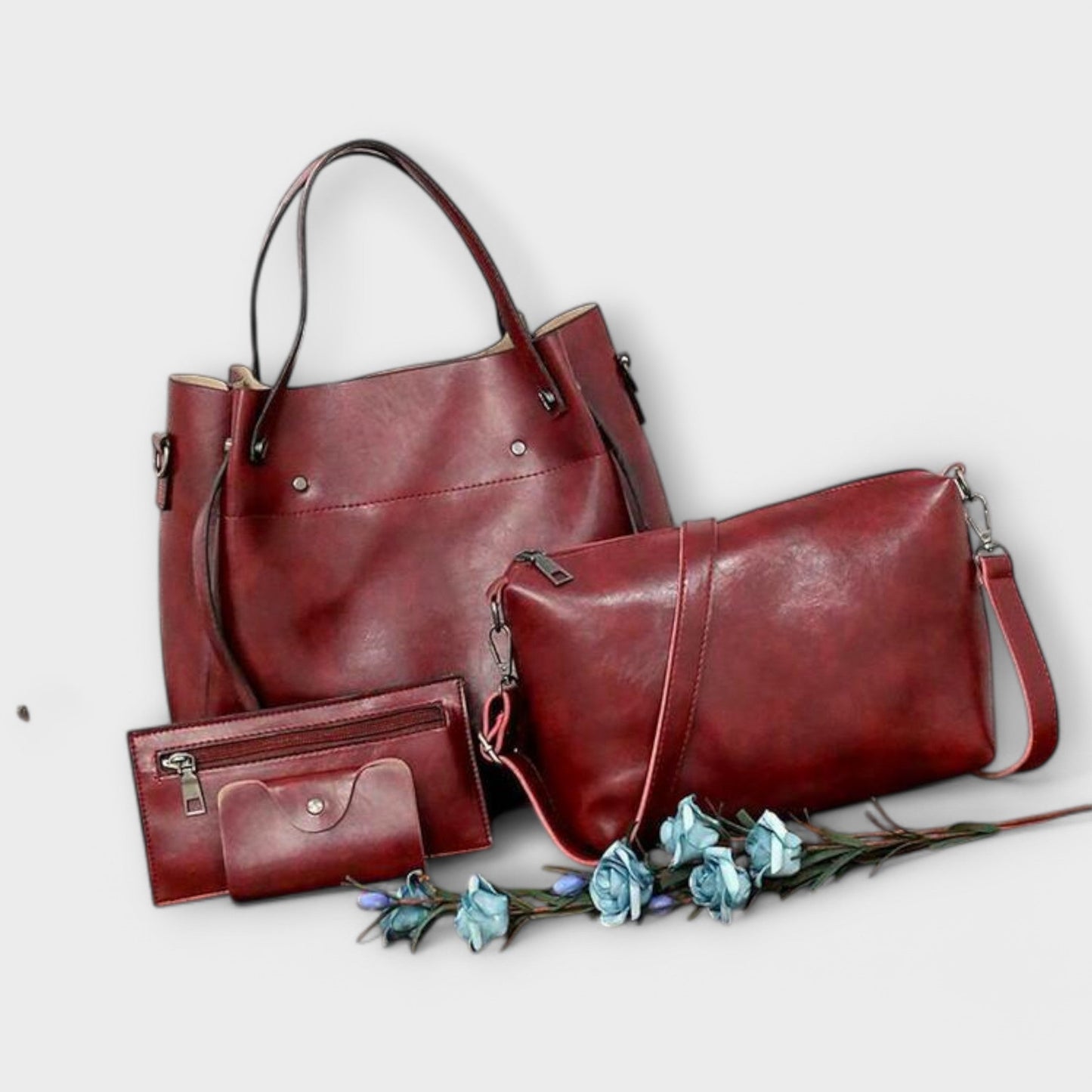 Olivia | 4-delt Vintage Veske Sett