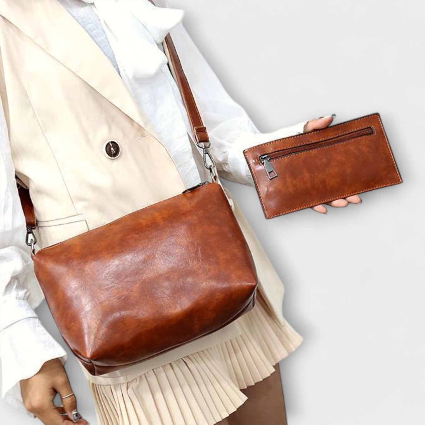 Olivia | 4-delt Vintage Veske Sett