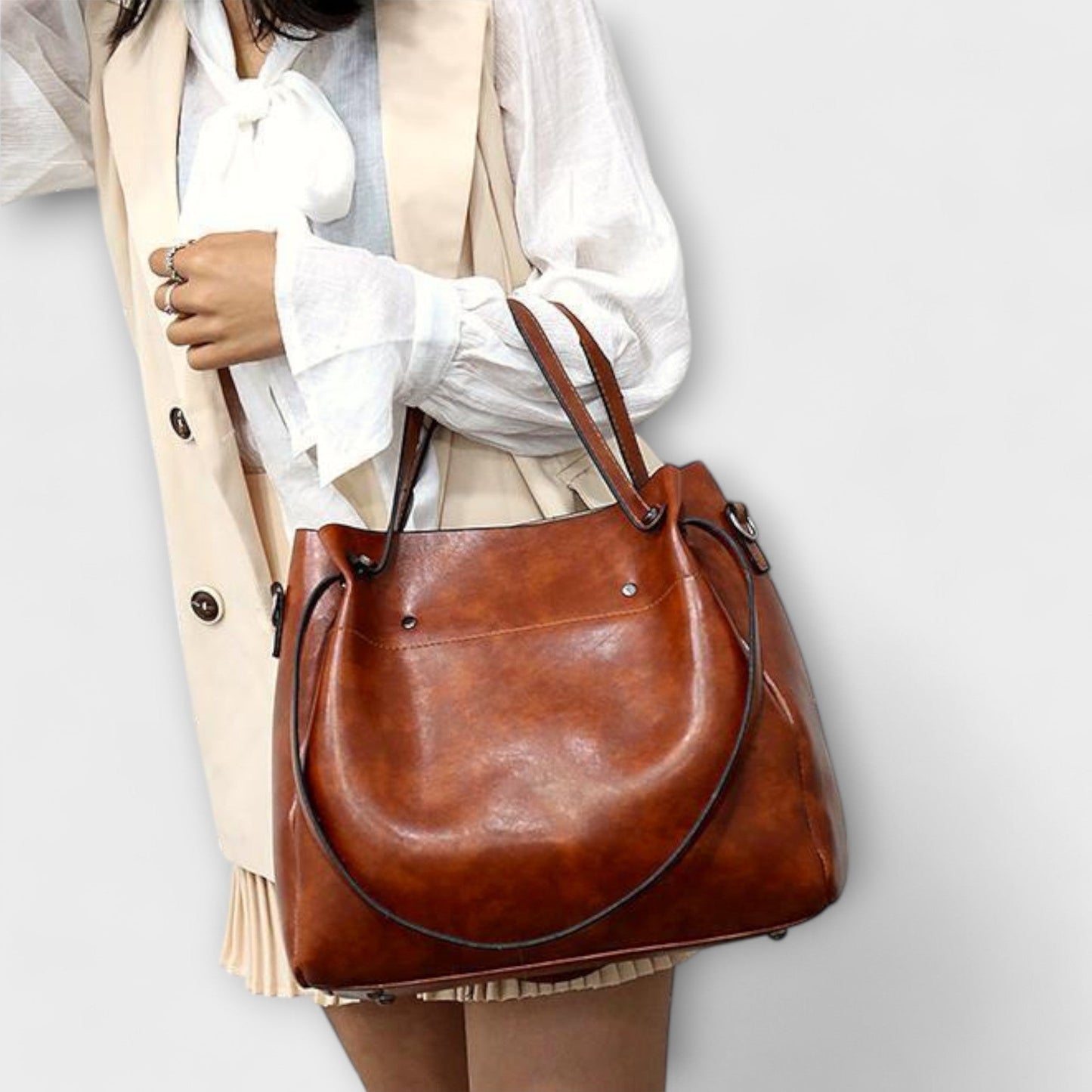 Olivia | 4-delt Vintage Veske Sett