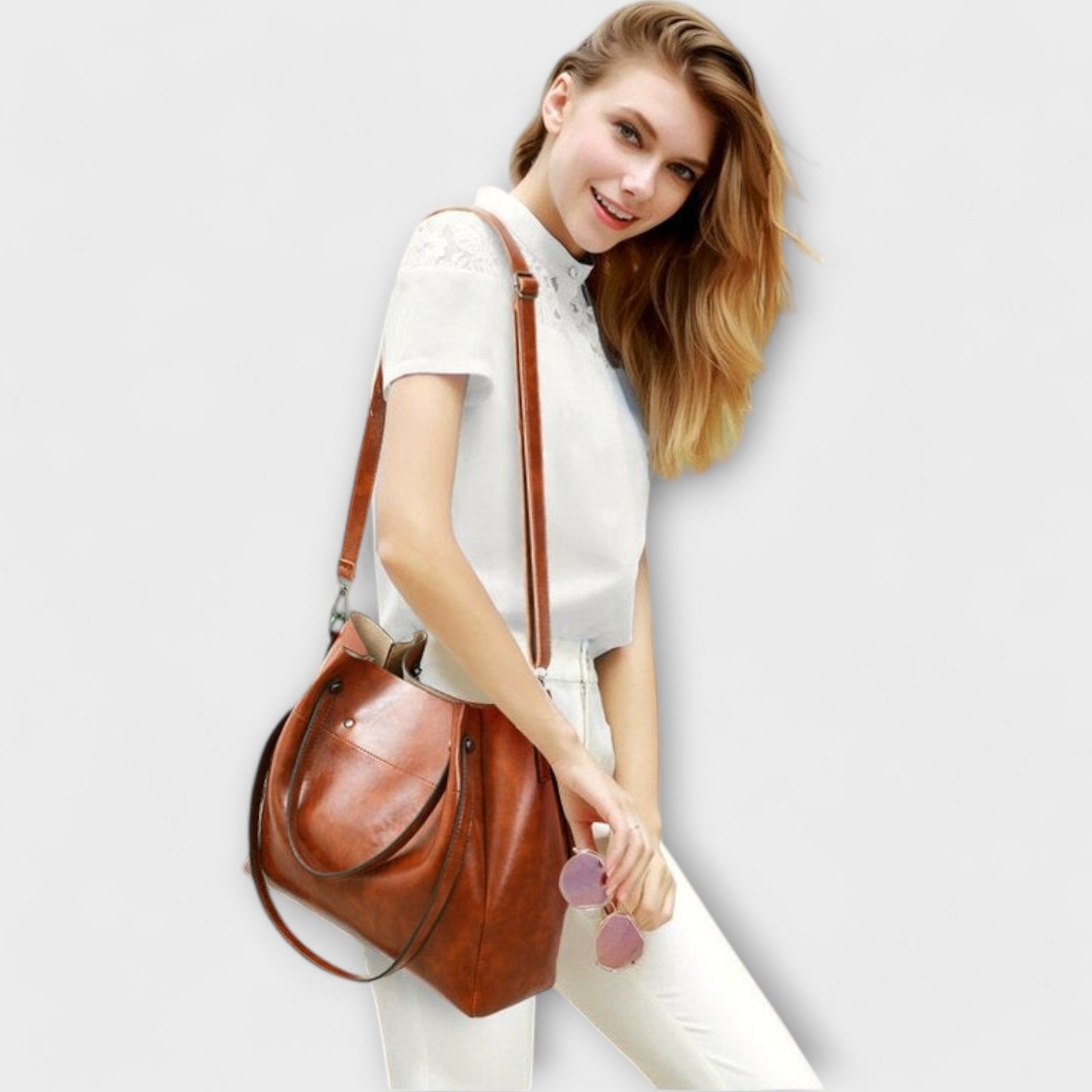 Olivia | 4-delt Vintage Veske Sett