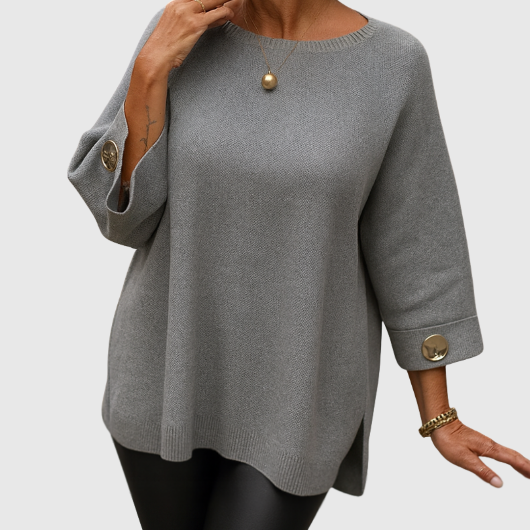 Sonja | Elegant Bluse med Knappedetaljer