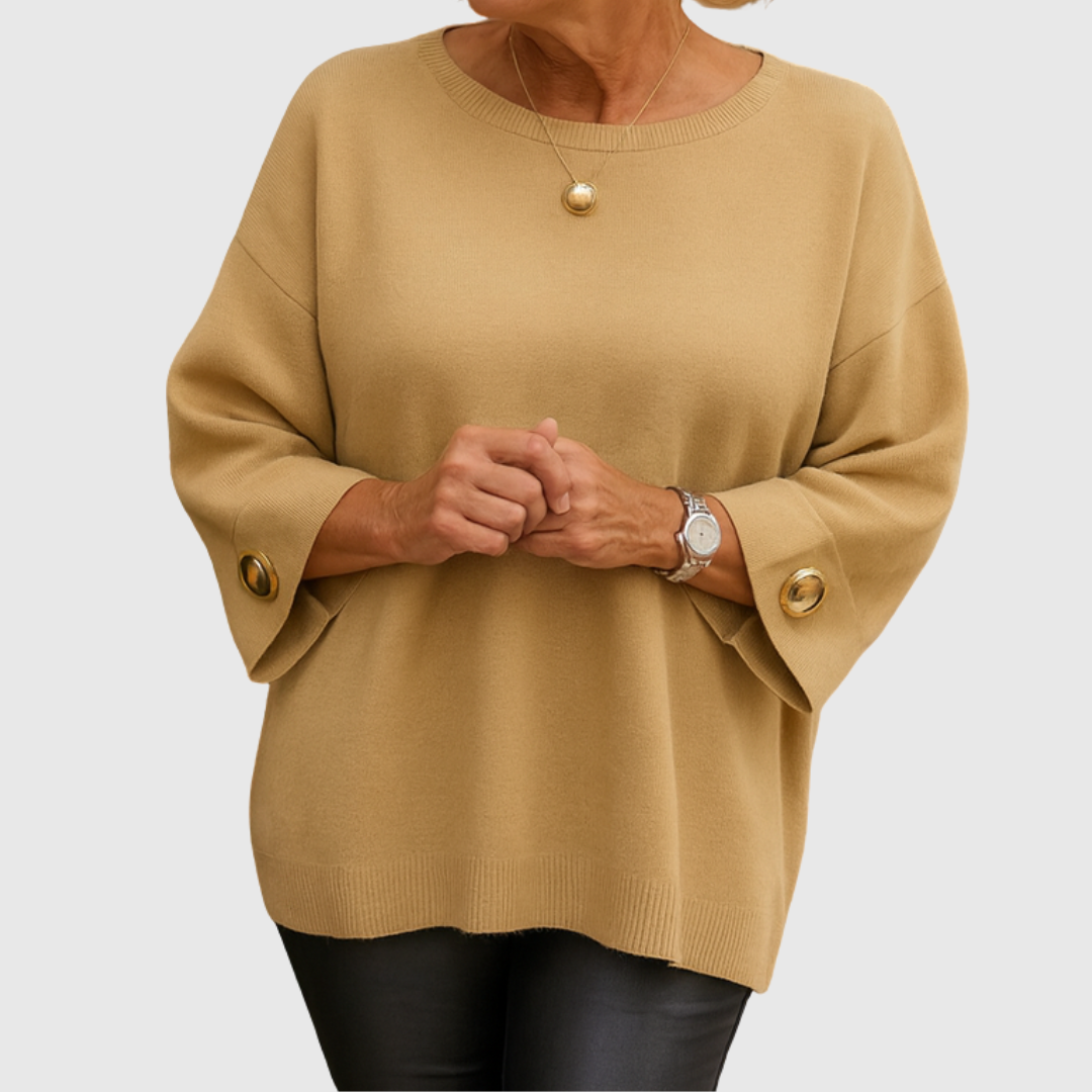Sonja | Elegant Bluse med Knappedetaljer