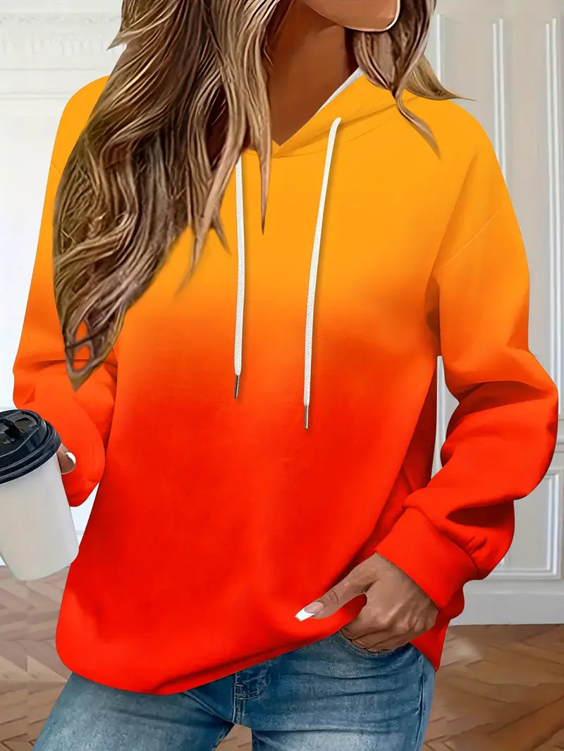 Helene | Hoodie Med Fargeovergang