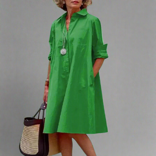 Louise – Lett Draped Kjole