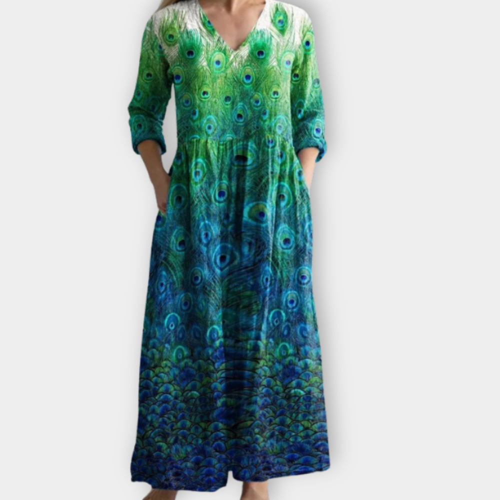 Wendelina | Boho Maxikjole i luksuriøst, mykt stoff