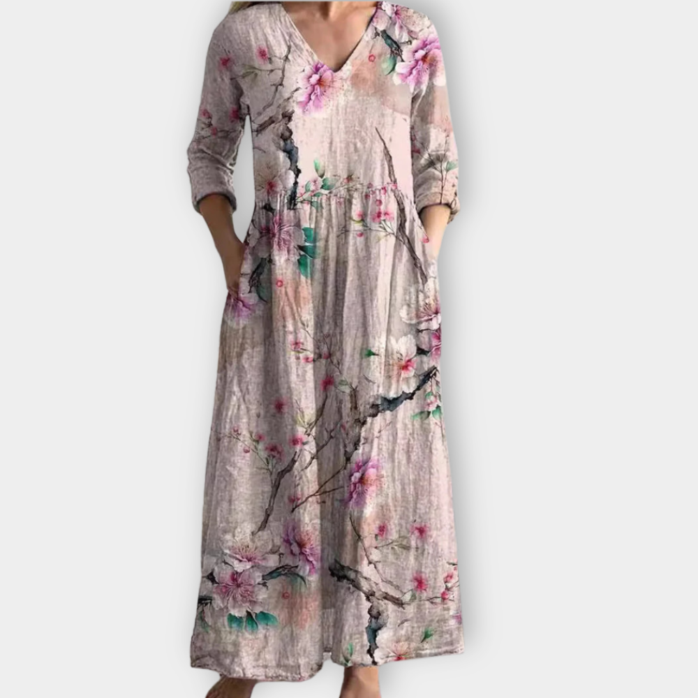 Radegunda | Boho Maxikjole i luksuriøst mykt stoff