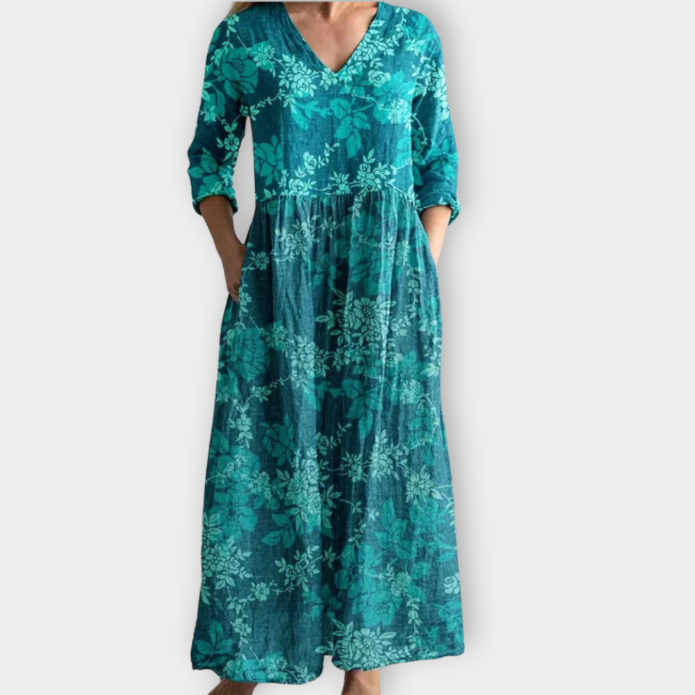 Hannelore | Boho Maxikjole i luksuriøst, mykt stoff