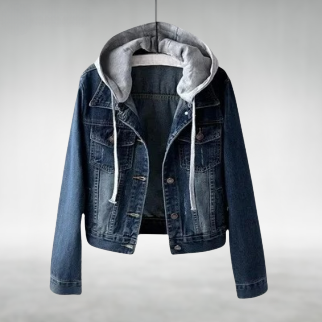 Edelene | Denimjakke med Hette