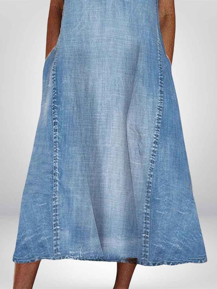 Carola | Denim Komfortkjole