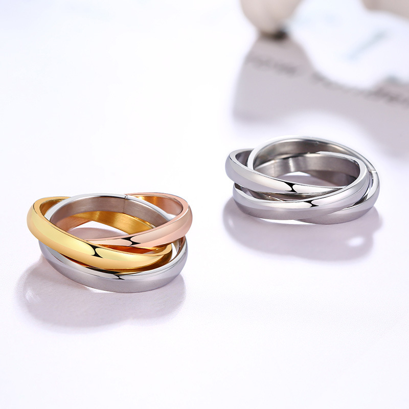 Everlynn – Tre-Farget Loop Ring
