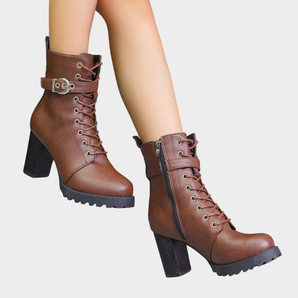 Quinn | Flared Heel Ankelstøvler