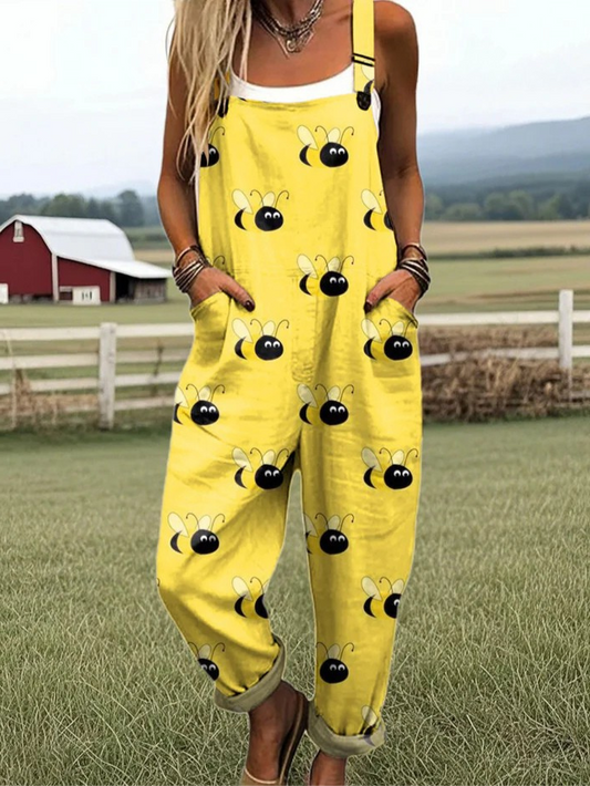 SAVANNAH – ENKEL BLOMSTRET AVSLAPPET JUMPSUIT