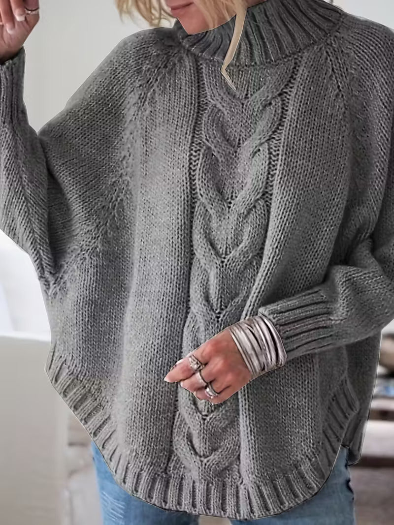 Ingeborg | Kabelstrikket Oversized Genser
