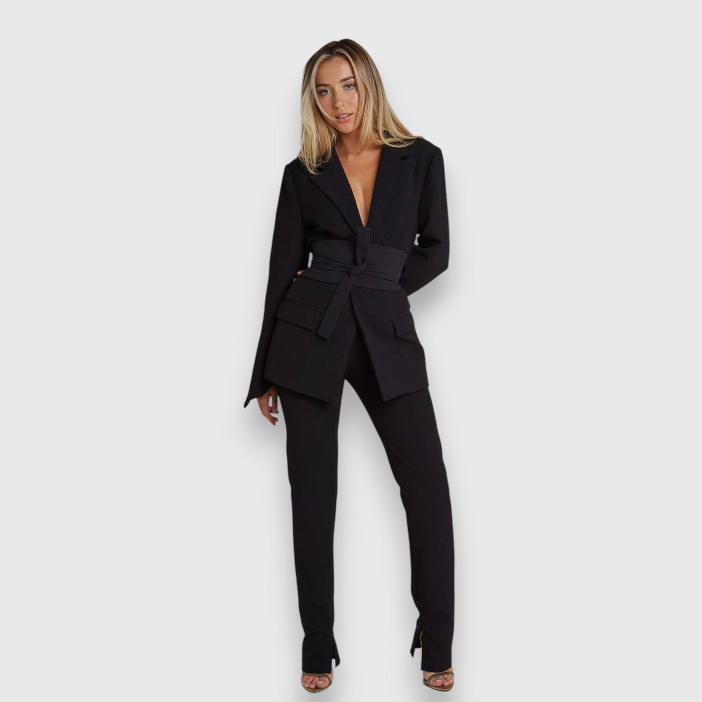 Kristine | Elegant Jakke med Belte