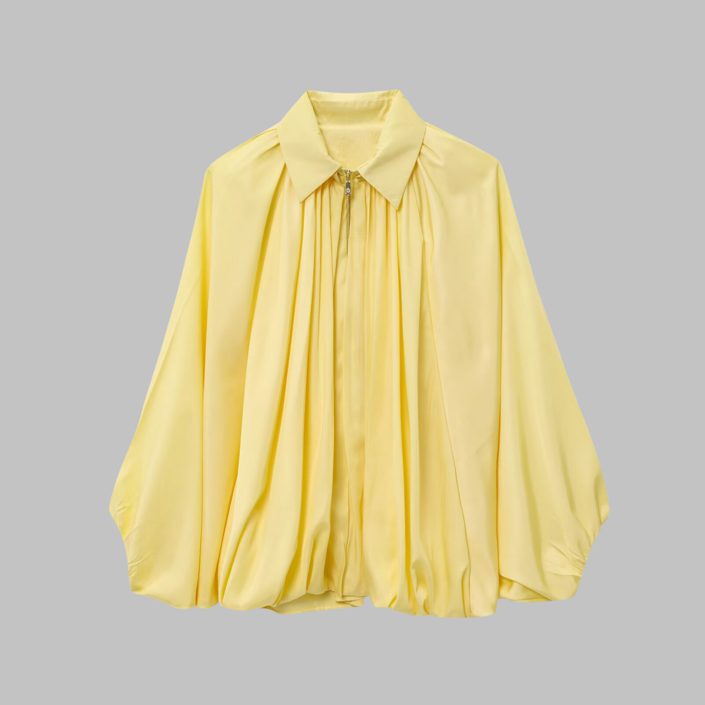 Finhild | Elegant Bluse med Drapert Design