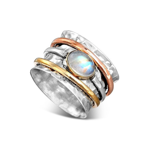 Denise – Vintage Gull & Sølv Turkis Ring