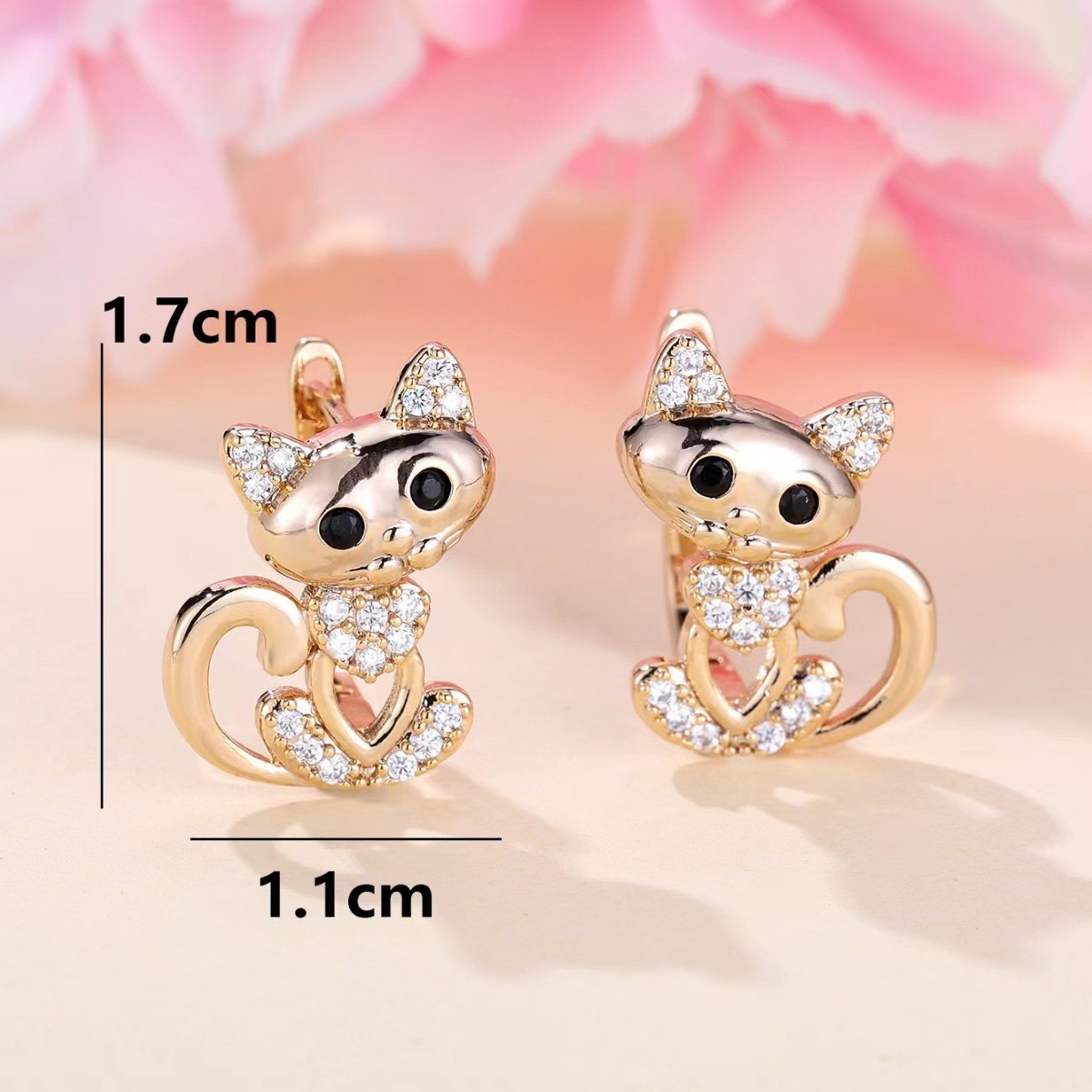 Yasmin – Elegante Zirconia Kattøredobber