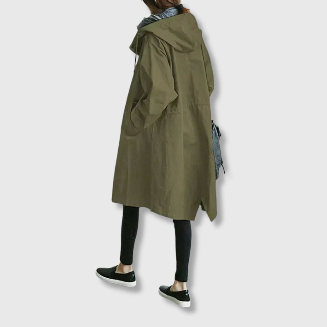 Alfhild | Klassisk Trenchcoat med Moderne Eleganse