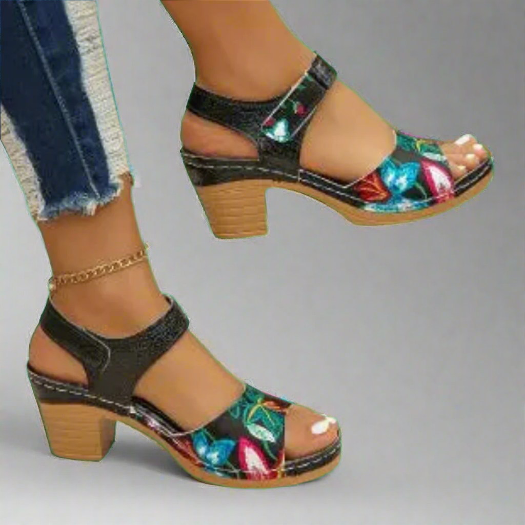 Marisa | Trendy sandaler med peep-toe-sko