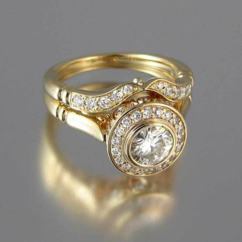 Camryn – Vintage Gull & Zirconia Ringpakke