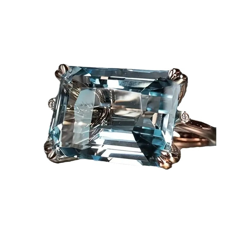 Aubrielle – Vintage Blå Zirkonia Ring