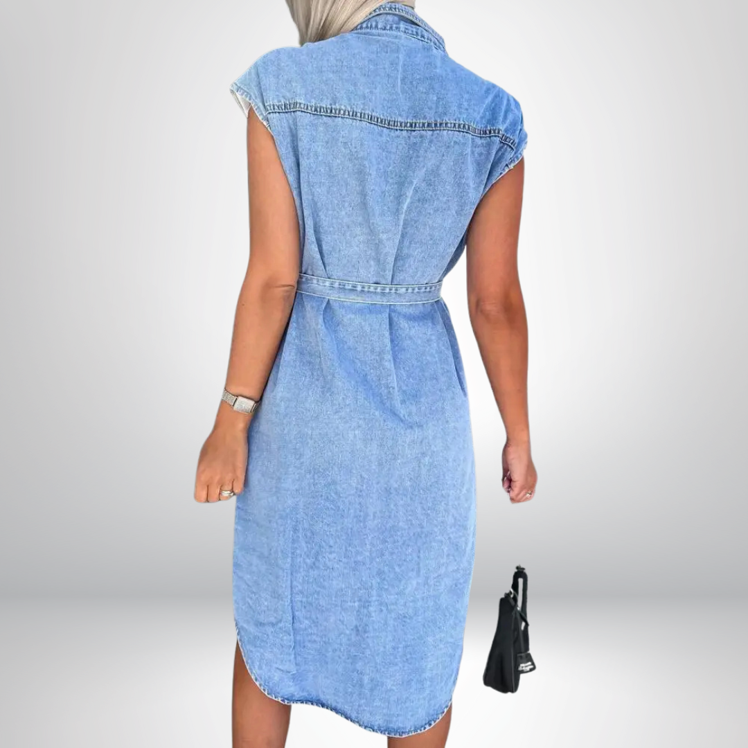 Jannicke | Avslappet Og Elegant Denimkjole