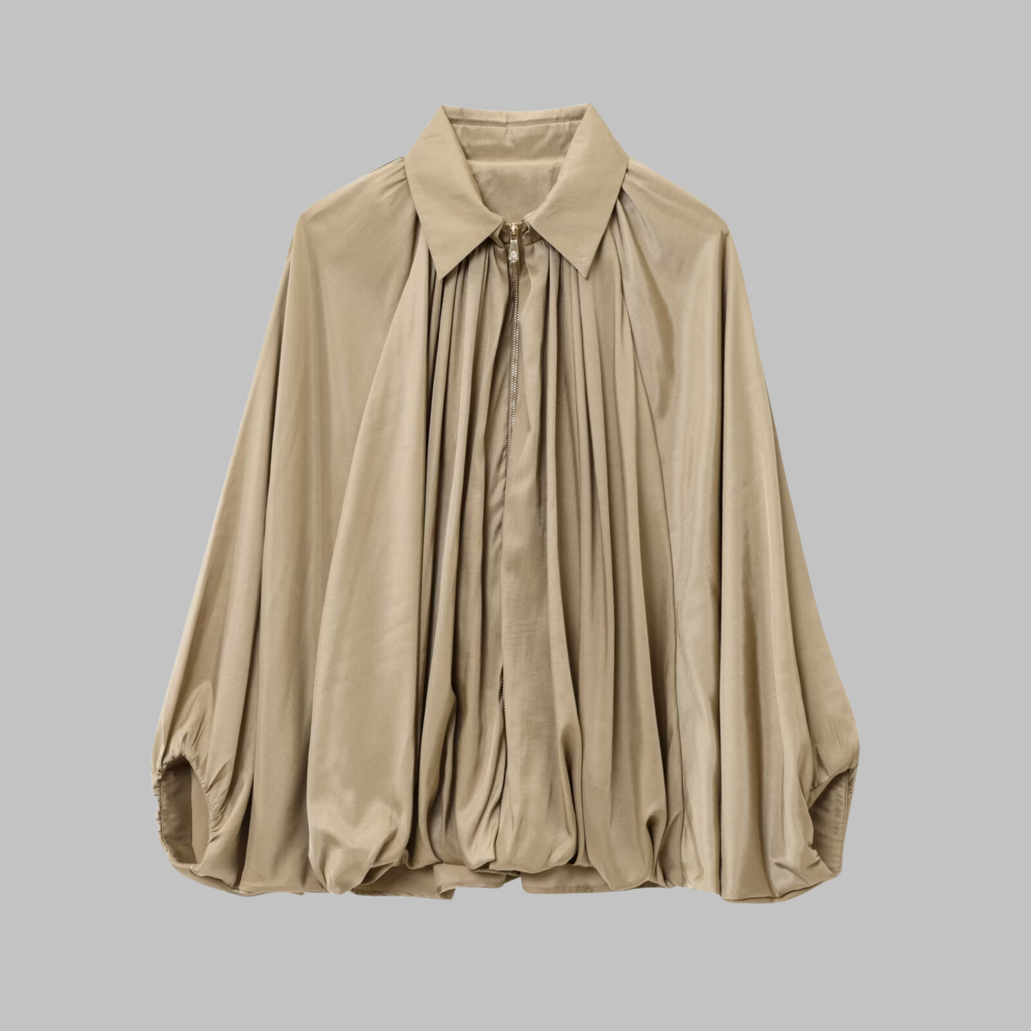 Finhild | Elegant Bluse med Drapert Design