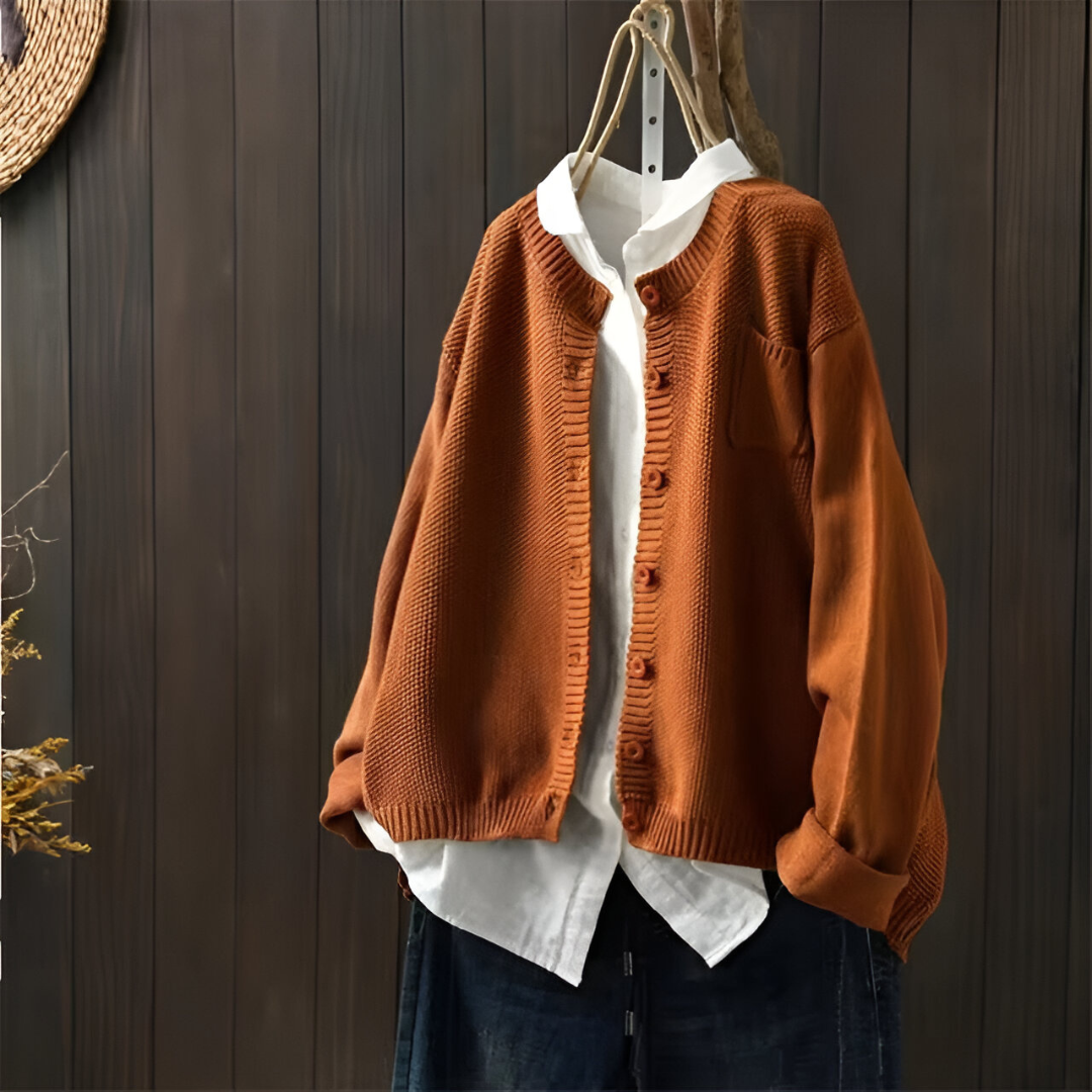 Mila - Casual Strikket Cardigan