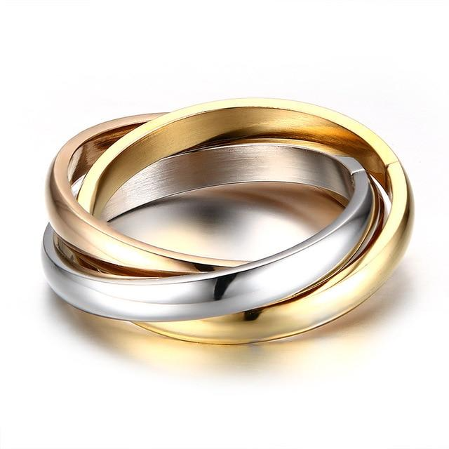 Everlynn – Tre-Farget Loop Ring