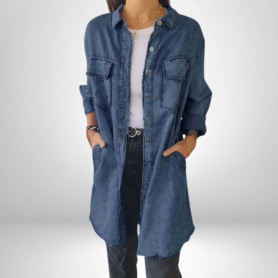 Ulrikke | Langermet Denimjakke
