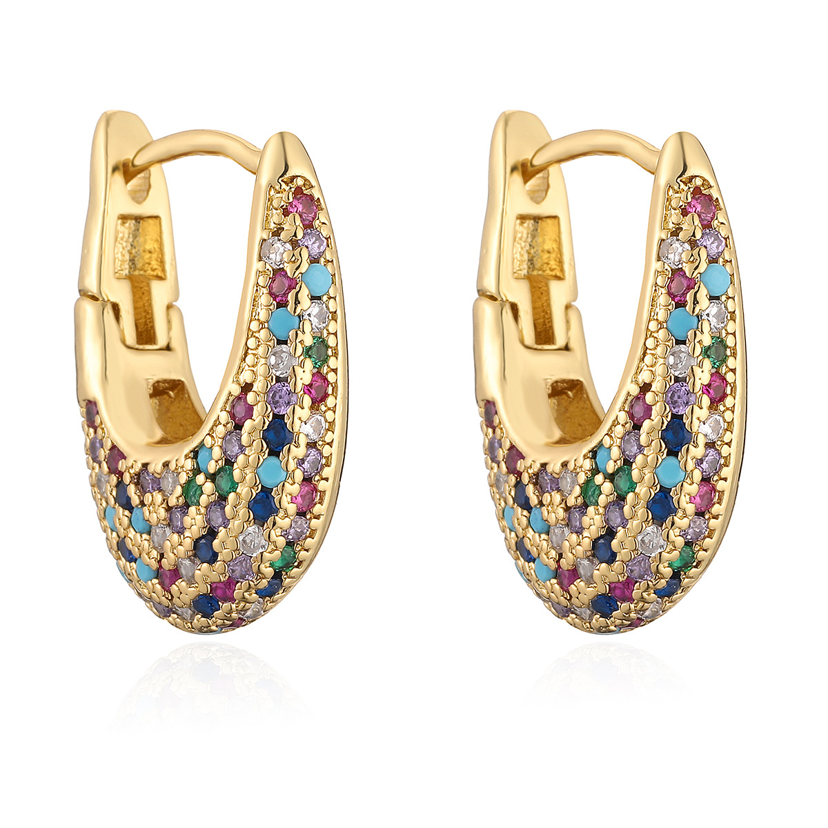 Cambria – Elegante Fargerike Inlagte Krystalløreringer