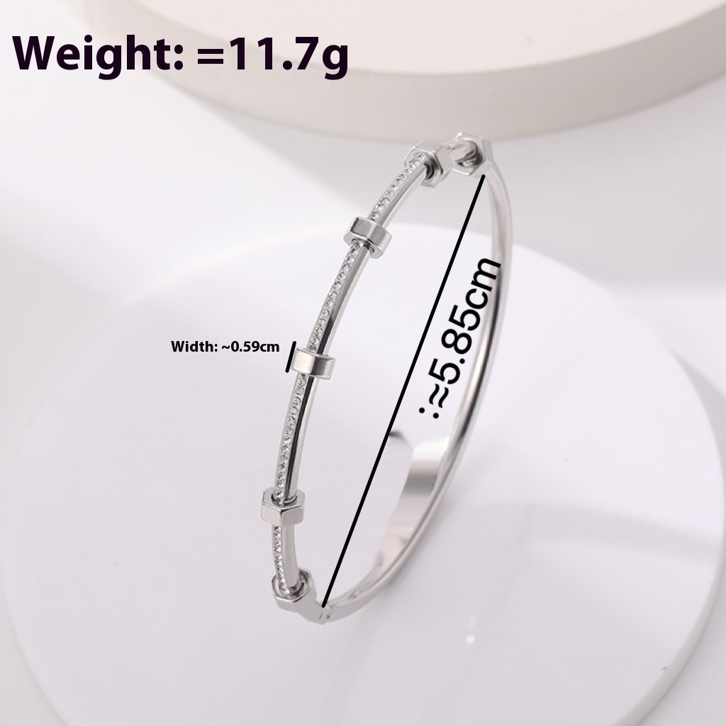 Ensley - Elegant Lys Gull Armbånd