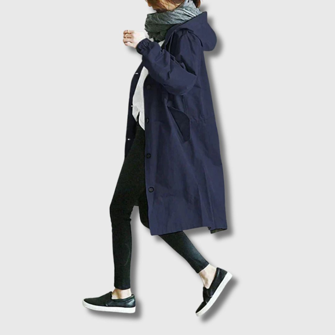 Alfhild | Klassisk Trenchcoat med Moderne Eleganse