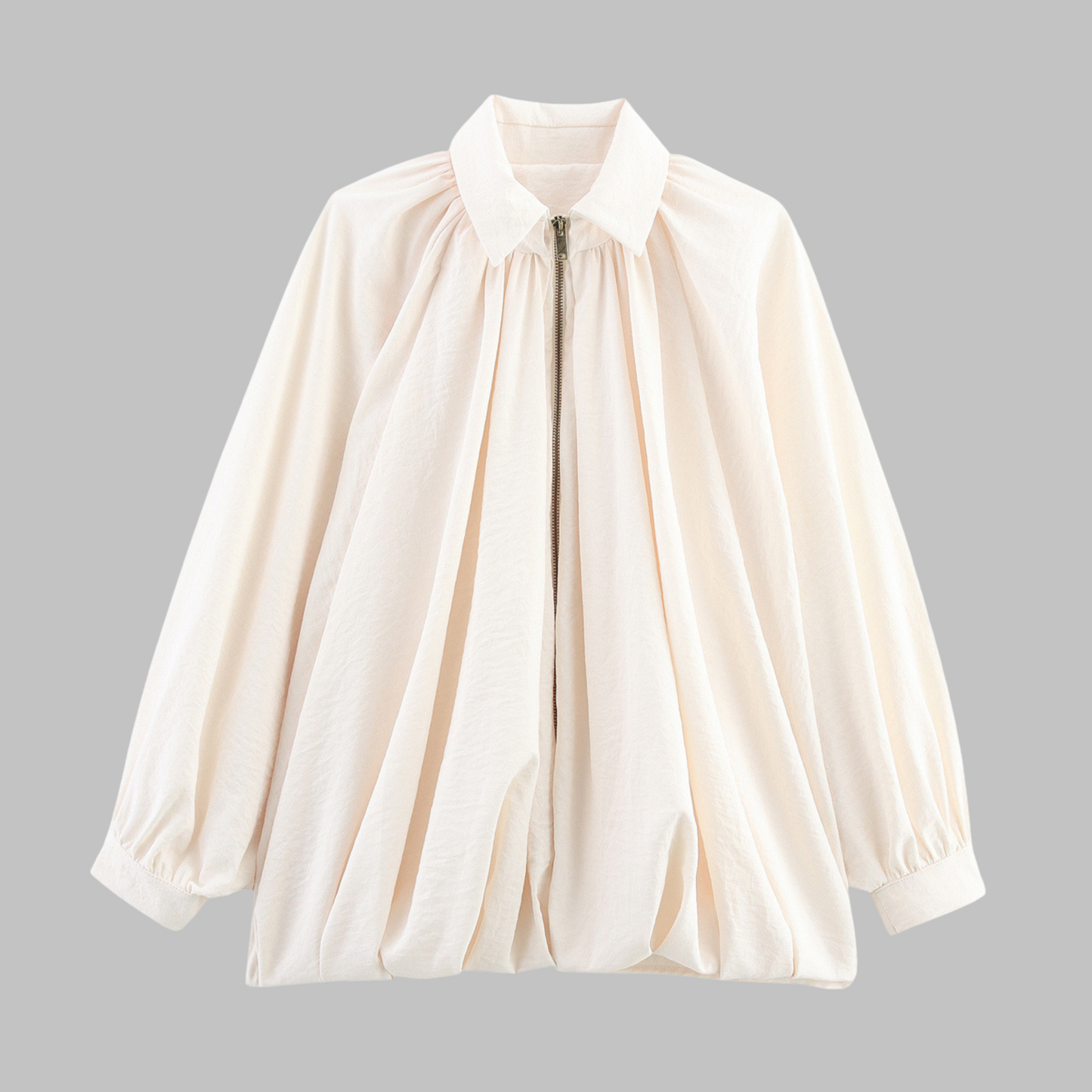 Finhild | Elegant Bluse med Drapert Design