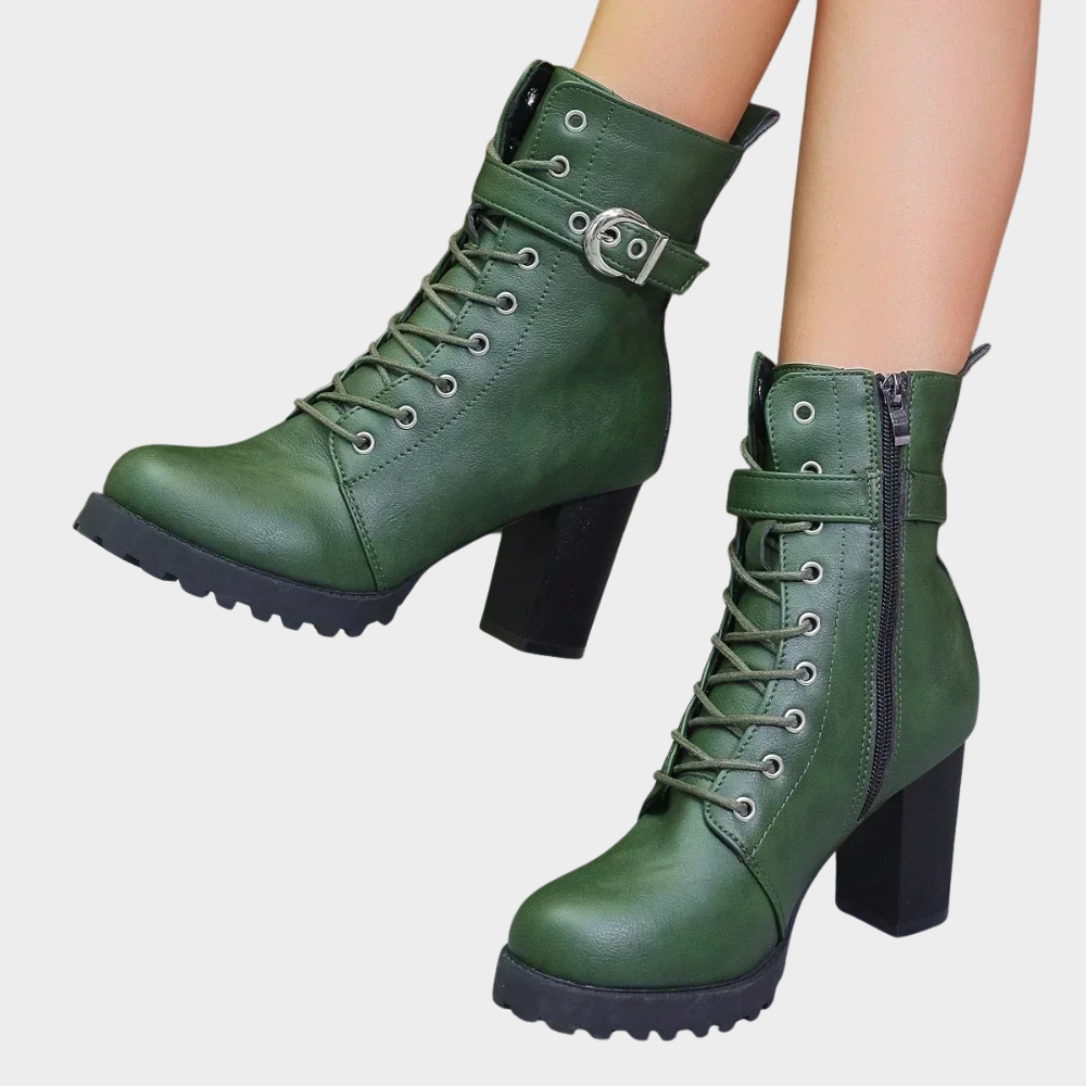 Quinn | Flared Heel Ankelstøvler