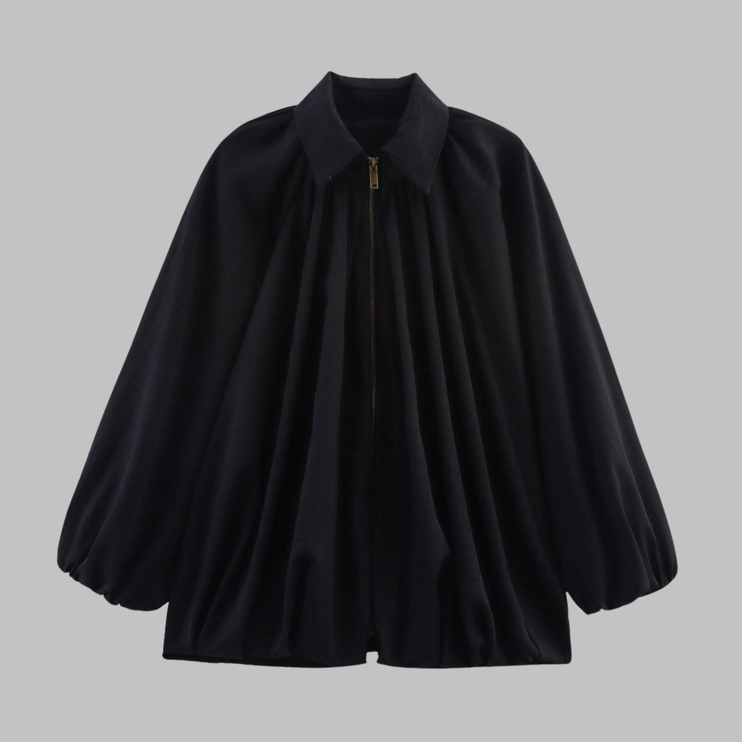 Finhild | Elegant Bluse med Drapert Design