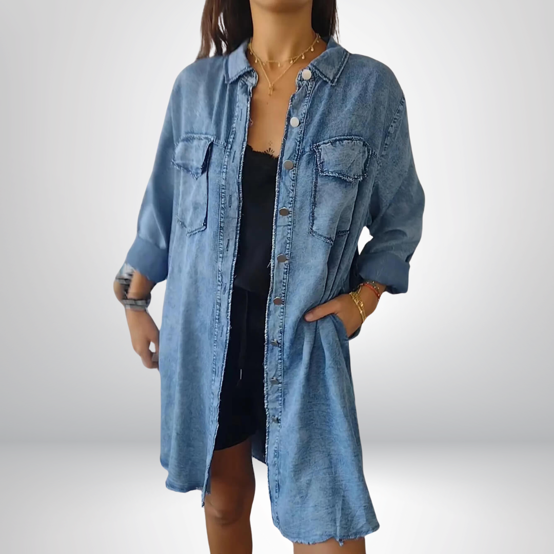 Ulrikke | Langermet Denimjakke