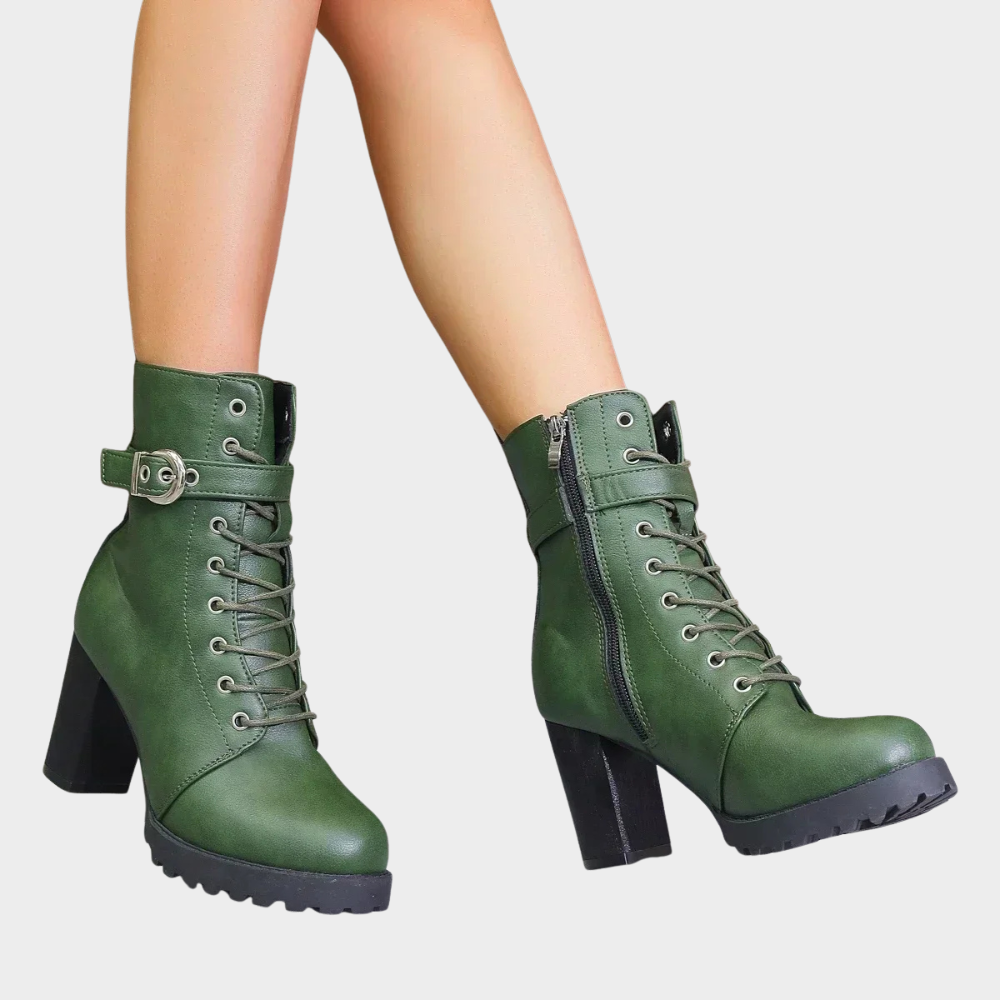 Quinn | Flared Heel Ankelstøvler